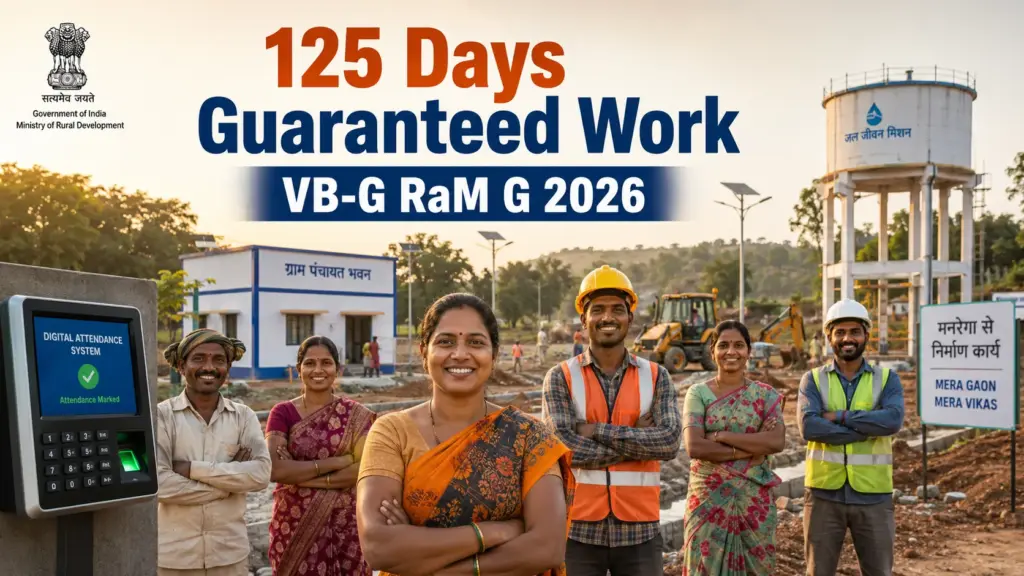 Workers participating in guaranteed rural employment projects