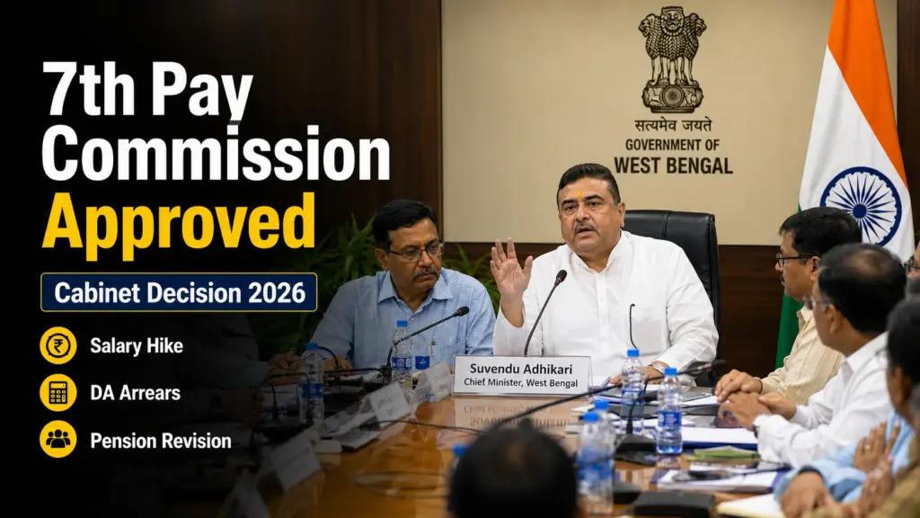 Government cabinet approving the 7th Pay Commission for West Bengal employees