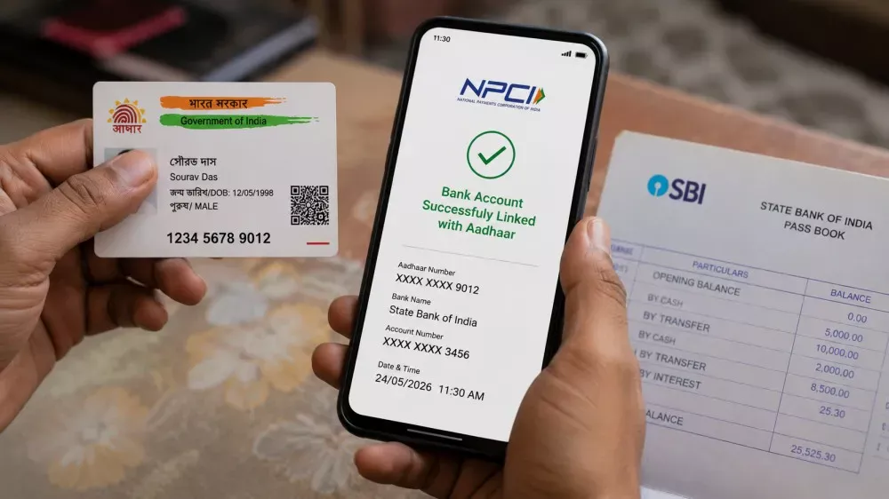 Aadhaar and bank account linking for Yuva Shakti Bharosa Card