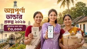 Women in West Bengal promoting the Annapurna Bhandar Scheme 2026