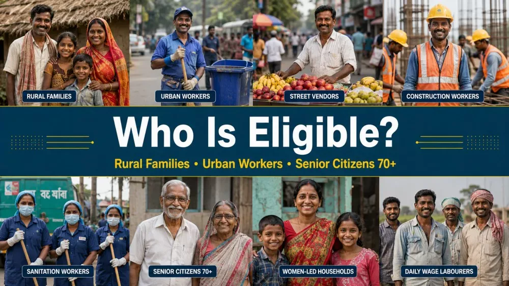 Eligibility categories for Ayushman Bharat beneficiaries in West Bengal