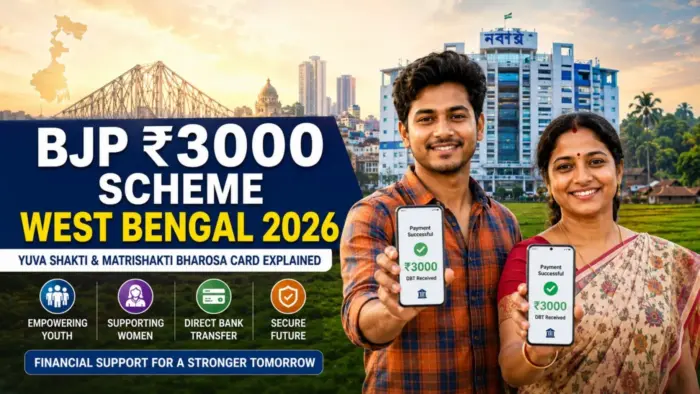 BJP ₹3000 scheme in West Bengal covering Yuva Shakti and Matrishakti Bharosa Card benefits