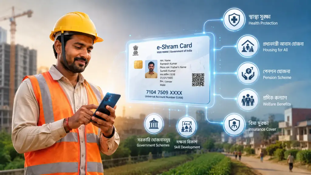 E-Shram Card connected with multiple government welfare schemes