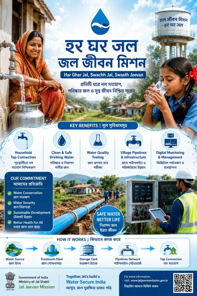Benefits provided under Jal Jeevan Mission Har Ghar Jal
