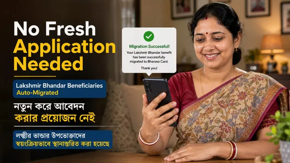 Lakshmir Bhandar beneficiary automatically migrated to Annapurna Yojana Scheme
