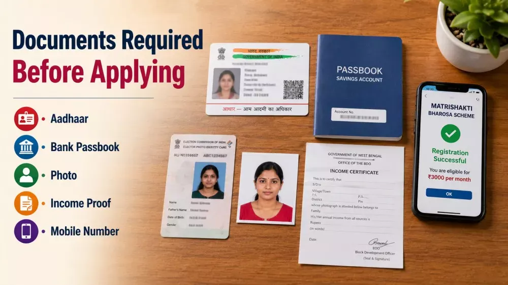 Documents required before applying for Matrishakti Bharosa Card