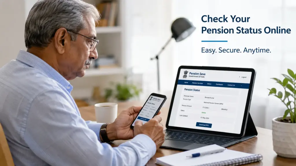 Checking pension payment status online through digital services
