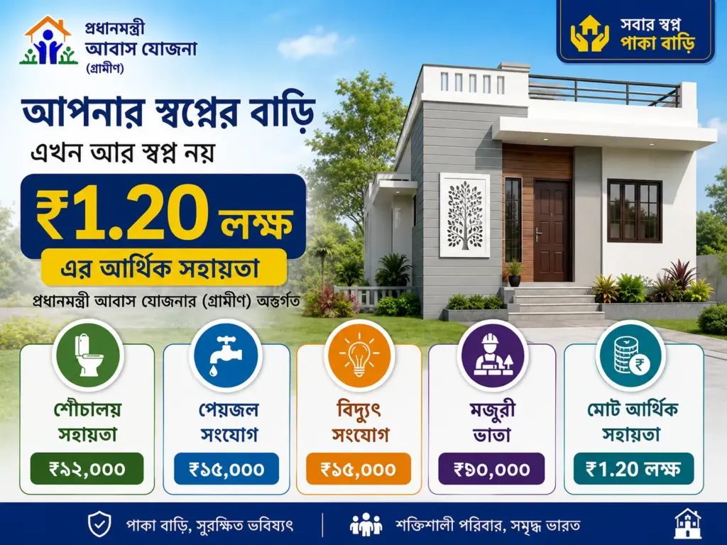 Benefits available under PM Awas Yojana Gramin