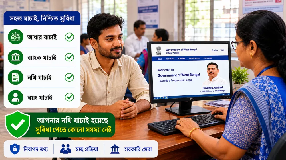 Artisan verifying Aadhaar and bank documents for PM Vishwakarma application