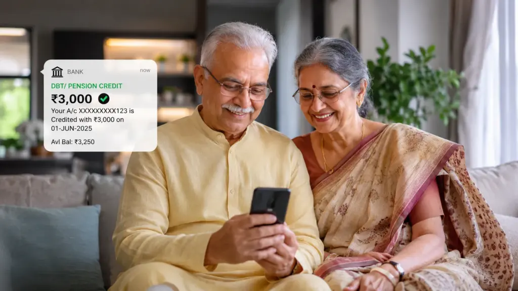Senior citizens benefiting from enhanced pension support