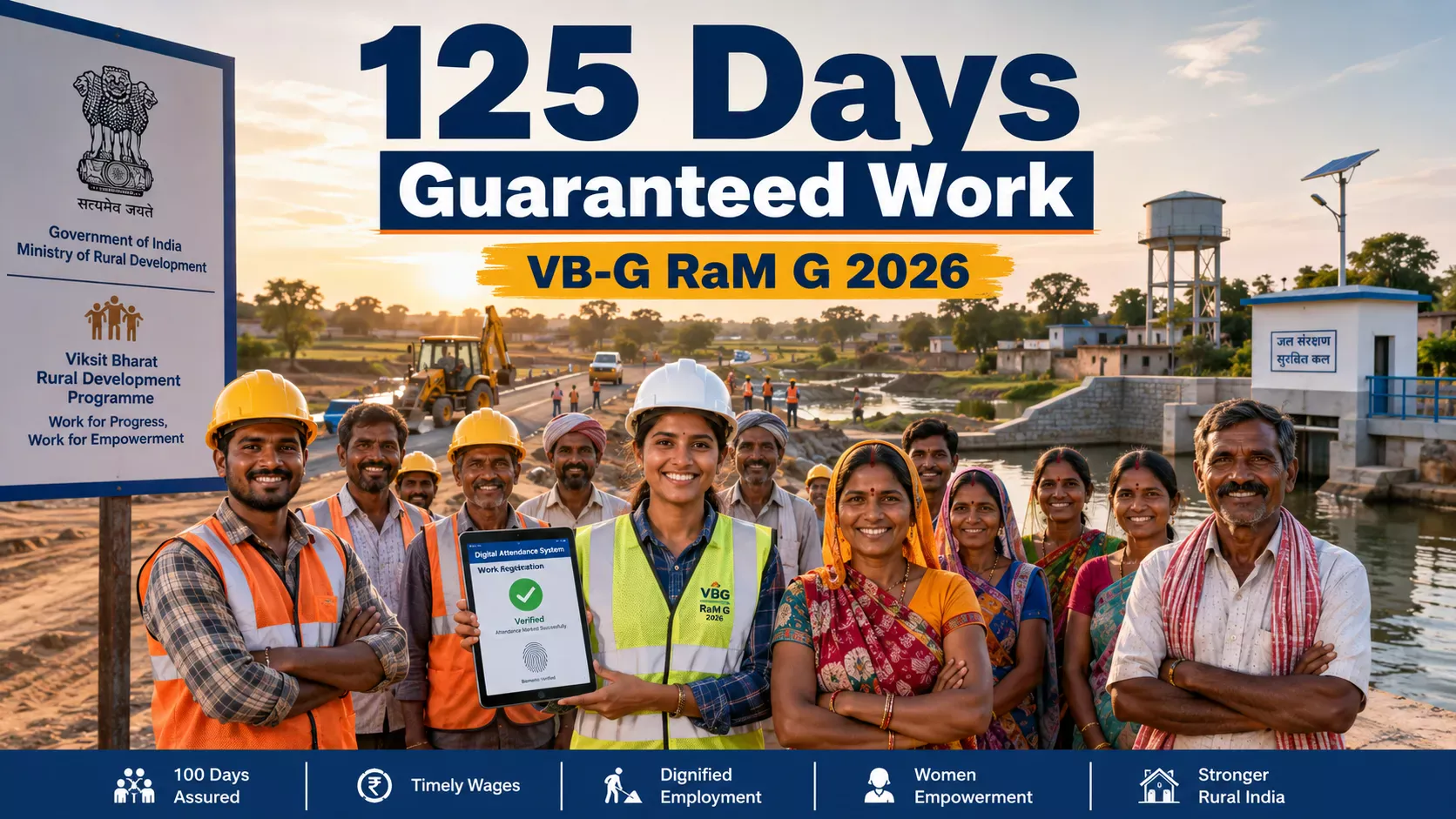Rural workers benefiting from the new VB-G RaM G employment guarantee scheme