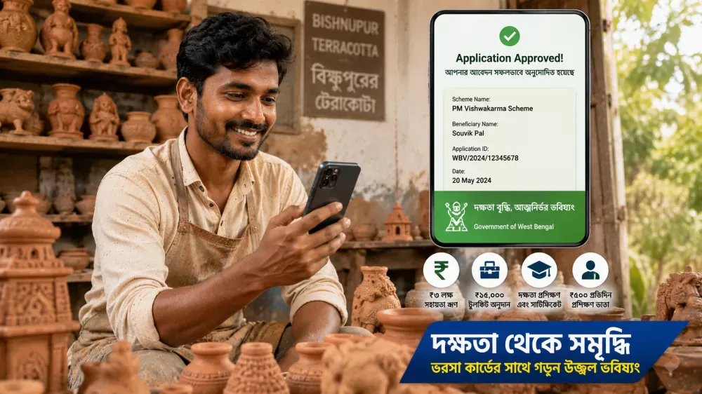 West Bengal artisan benefiting from PM Vishwakarma Scheme support