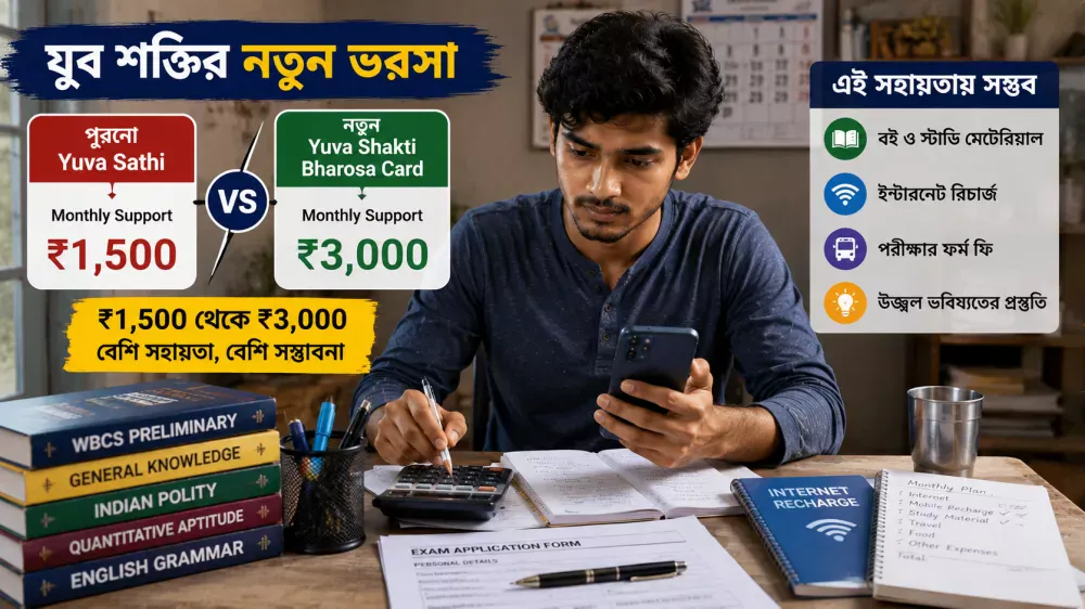 Monthly payment comparison between Yuva Sathi and Yuva Shakti schemes